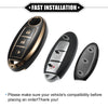 Nissan Altima Armada TPU Black 3 Button Keyless Key Fob Shell Cover Case
