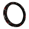 Car Accessories Black-Red 15" PU Leather Steering Wheel Cover