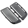 Harley Touring Black Lower Fairing Radiator Screen Guard Grills (14-20)