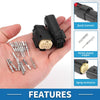 Buick & Chevy 1 Set Aluminum Alloy Black Beige Headlight Plugs 8-Pin