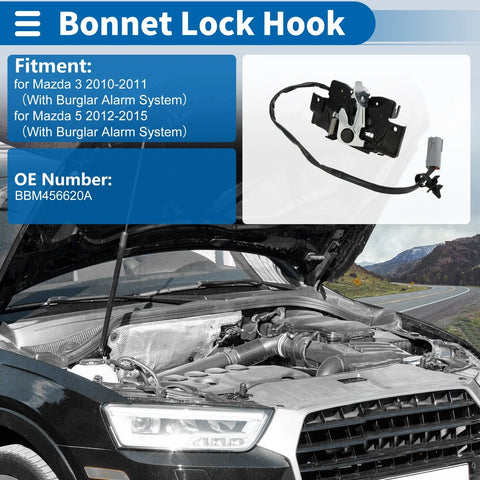 Mazda 3 Hood Latch Assembly (2010-2011)