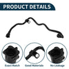 Volvo S60 (2019-2022) Plastic Coolant Hose Black 1Pc Radiator Hose