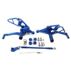 YAMAHA FZ-07 MT-07 (2013-2017) Blue Footrests Pegs Rearset Adjust