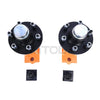 Pair 6x 5.5 Lug Superior Shipping Container Wheels Bolt-on Spindle Kit US
