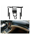 3 Series E46 3D Carbon Fiber Interior Dash Wrap Trim Stickers (1998–2005)
