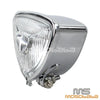 Harley Street Glide Chrome Triangle Retro Headlight (2014-2023)