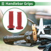 7/8" 22mm Motorcycle Hand Grips End Grips TPU Dark Red