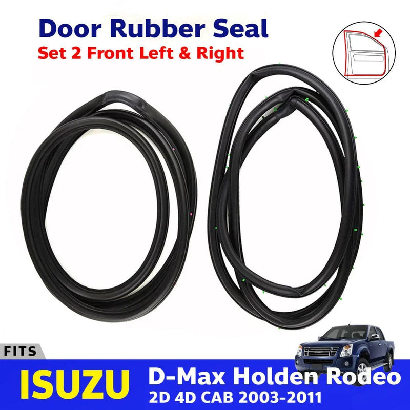 Door Rubber Seal Weatherstrip Front LH+RH Fits Isuzu D-Max TFR 4D Pickup 2003-11