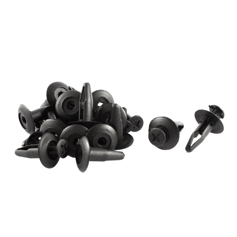 Honda 15 Pcs 7.5mm Plastic Push Type Rivet Clips