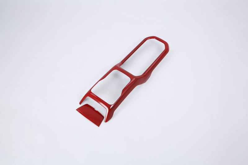 2018-2023 Jeep Wrangler JL ABS Red 2 x pcs Gear Shift Panel Cover Trim (2018-2023)