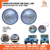 Willys Jeep CJ White Lens Turn Signal Parking Light (1945-1975)