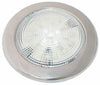 LED Stainless Cabin Slim Light Marine Warm White 132mm Diameter