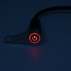 Motorcycle Handlebar Headlight Fog Light Red Push Button ON/OFF Switch