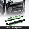 Jeep Wrangler TJ JK JKU (2007-2018) Black Green 2 x Door Limiting Straps