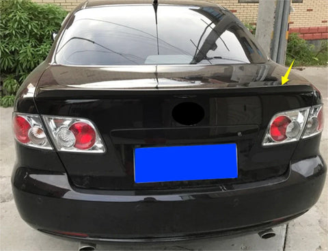 Mazda 6 Sedan 4-Door Glossy Black Rear Boot Spoiler Wing (2003-2008)
