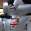 Toyota RAV4 Chrome Silver Brake Lamp Tail Light Cover (2006-2012)