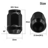 Land Cruiser Prado Ford 24 Pcs / M12x1.5 / Wheel-Nuts Black Lug Nut Socket