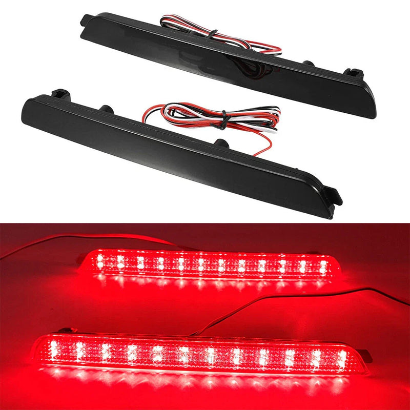 Mazda 3 Smoke Lens Red LED Rear Bumper Reflector Brake Lamp (2004-2009)