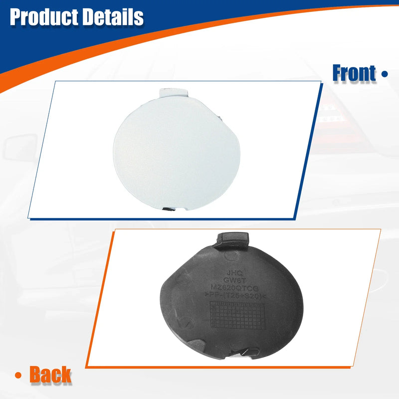 Mazda 6 Atenza (2018-2021) - White Front Tow Hook Cover