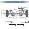 Jeep Grand Cherokee 4 x Tie Rod End Links (1999-2004)