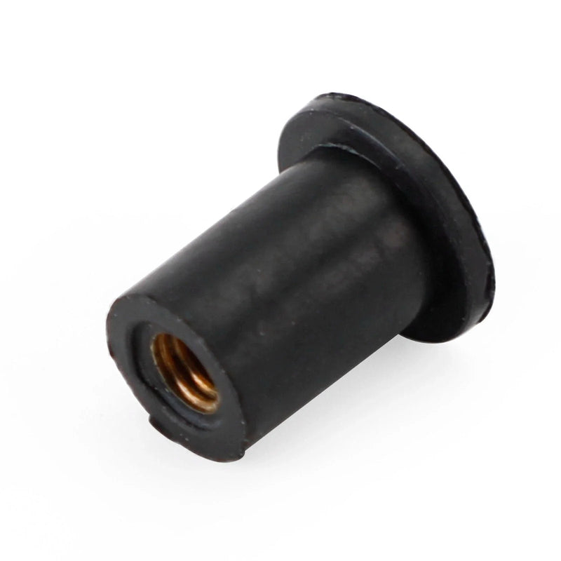 Fairing Fixing M4 4mm 4 x Neoprene Rubber Nuts