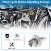Motorcycle Brake Lever Barrel Adjusters Screws 2 x M8