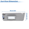 Honda Pilot Gray Left Driver Side Sun Visor (2009-2015)