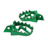 Kawasaki KX65 KX85 Green CNC MX Foot Pegs (2000-2020)