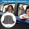 Ford Focus (2008-2011) Carbon Fiber Black 6pcs Door Pillar Window Trim