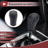 Mazda CX-5 (2013-2014) Black Blue Faux Leather Gear Shift Knob Cover