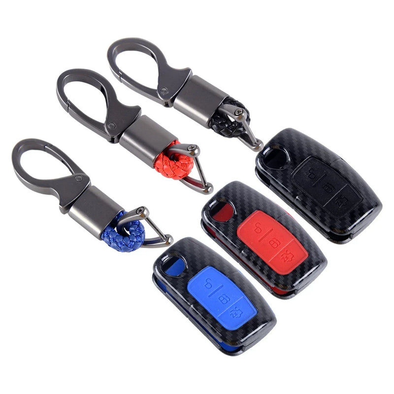 Ford Focus Mondeo Carbon Fibre Style Key Shell Cover (2000-2023)
