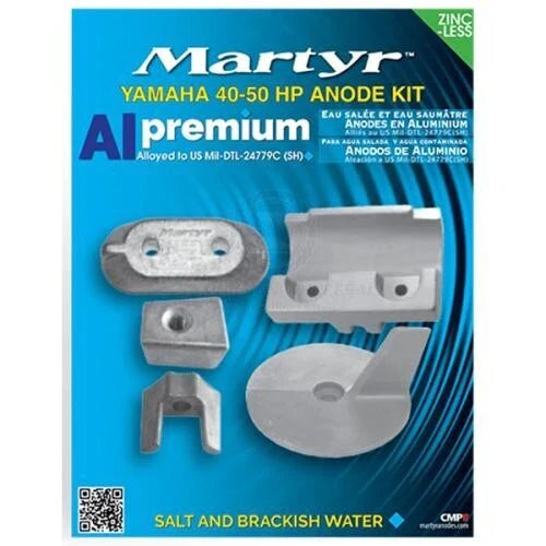 Yamaha 40-50HP Outboard, Martyr Aluminium, Salt Water Anode Kit