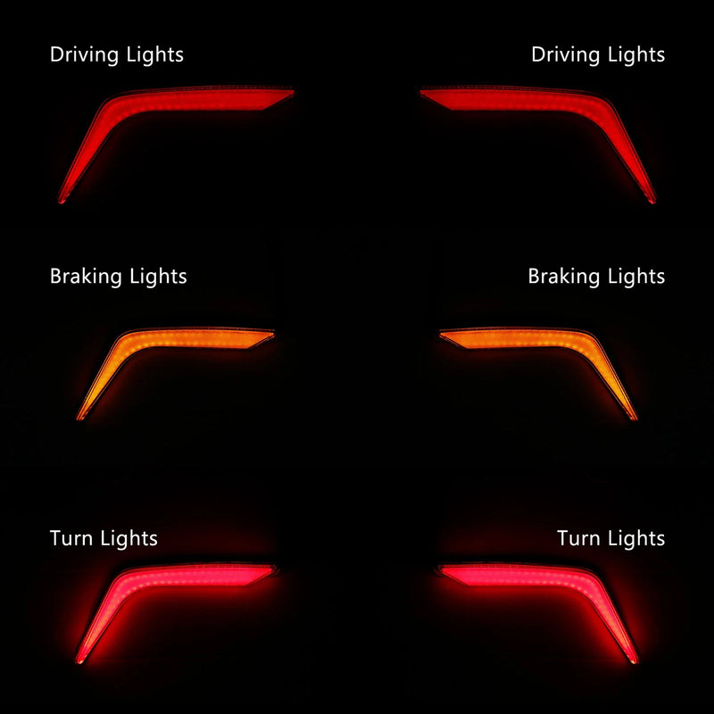 Honda Goldwing GL1800 Rear Saddlebag Turn Brake Light Accents (2018-2024)