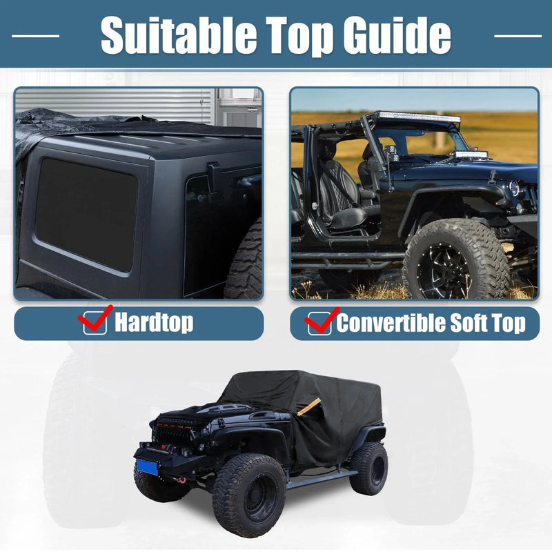 Jeep Wrangler JK JL 4 Door SUV Car Cover (2007-2021)