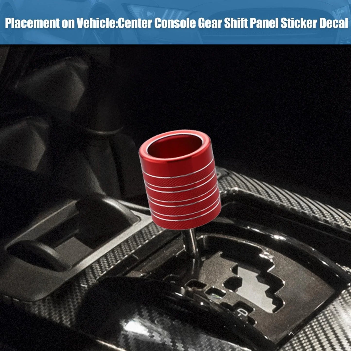 Gear Shift Knob Cover Trim Decal for Toyota 4Runner TRD (2010-2022) Red