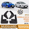 Toyota Corolla 4X Front & Rear Splash Guards Mud Flaps (2019–2024)