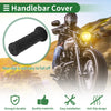 Motorcycle TPU Black 1x 25mm Hand Grips