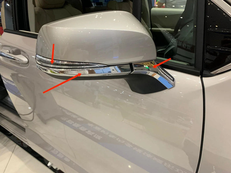 Toyota Sienna (2021-2023) 4 pcs Rear View Mirror Side Stripe Cover Trim