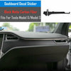 Tesla Model X / S 2 x Carbon Fiber Center Console Wrap Vinyl Sticker Trim