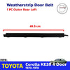 Outer Weatherstip Door Belt Rear Left Fits Toyota Corolla KE20 4D Sedan 1970-78