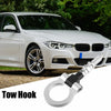 BMW 325i 335i Silver Tone Front Bumper Screw-On Tow Hook Towing Bar