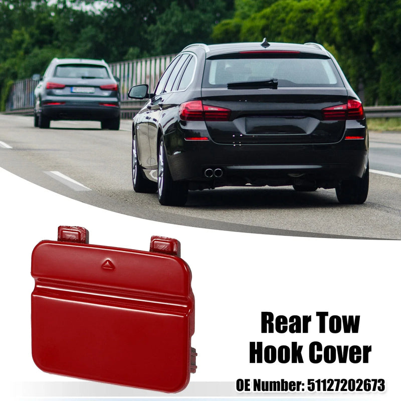 BMW 3 Series Red Tow Hook Cover Rear Bumper