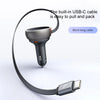 Efficient Power Delivery Car Charger Set with Dual Cables