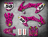 KTM 50 SX Custom Graphic Kit METAL PINK STYLE Stickers (2016-2020)