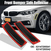 BMW 428i 435i 2x Black Lens Front Bumper Side Marker Reflector (2014-2016)