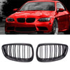 BMW E92 E93 M3 328i 335i Coupe Carbon Fiber Dual Slat Kidney Grills (07-10)