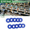 Oil Seal TPU 8x16x6mm High Pressure Blue 10 Pcs