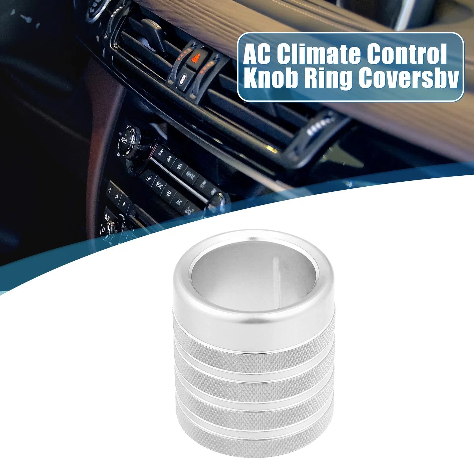 4WD Gear Shifter Knob Cover Trim for Toyota 4Runner (2010-2020) Silver Tone