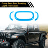 Jeep Wrangler Carbon Fiber Front Rear Roof Reading Light Trim Covers (2007-2018)