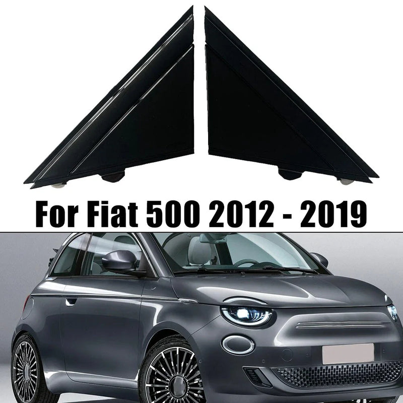 Fiat 500 Bright black mirror triangle trim plate (2007–2023)
